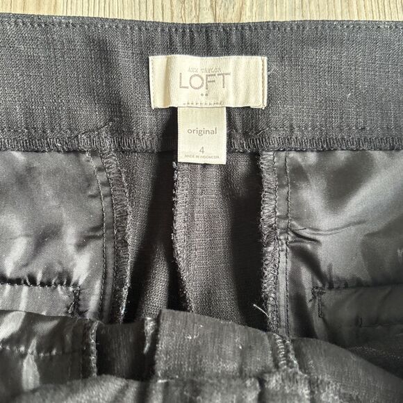 Ann Taylor Loft Original Black Dress Ankle Pants Size 4 - Picture 5 of 10